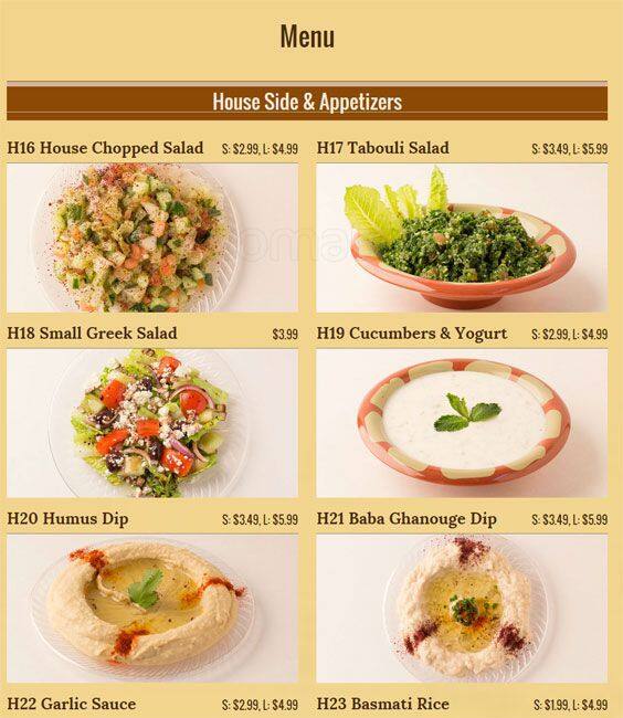 Zamani Mediterranean Grill Menu - Urbanspoon/Zomato