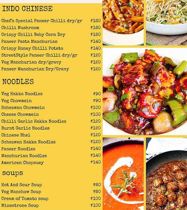 Ching's Chinese udaipur menu