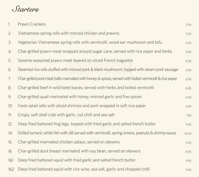 Saigon Saigon Menu, Menu for Saigon Saigon, Hammersmith, London Zomato UK