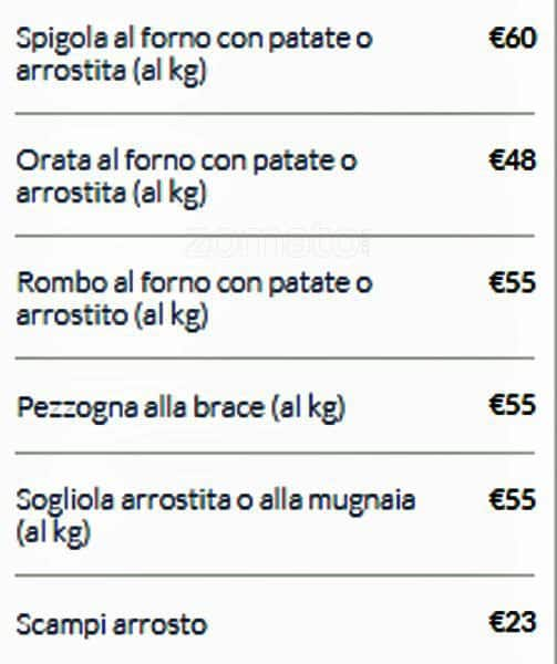 Menu de Il Focolare