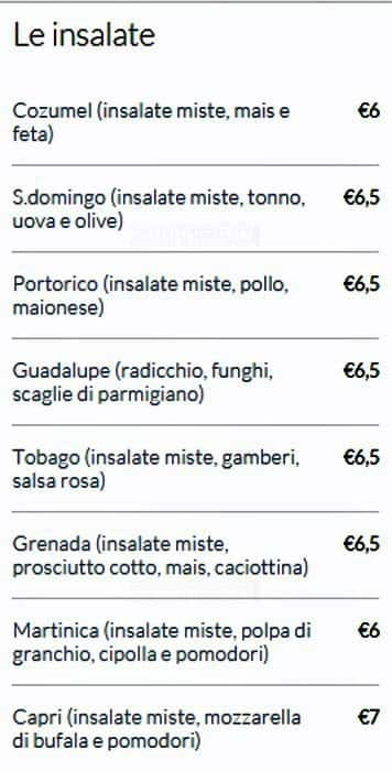 Menu de Il Focolare