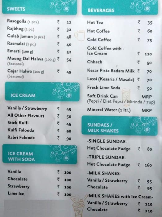Bikanervala Menu, Menu for Bikanervala, Dilshad Garden, New Delhi Zomato