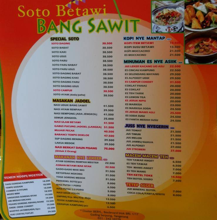 Soto Betawi Bang Sawit Gading Serpong