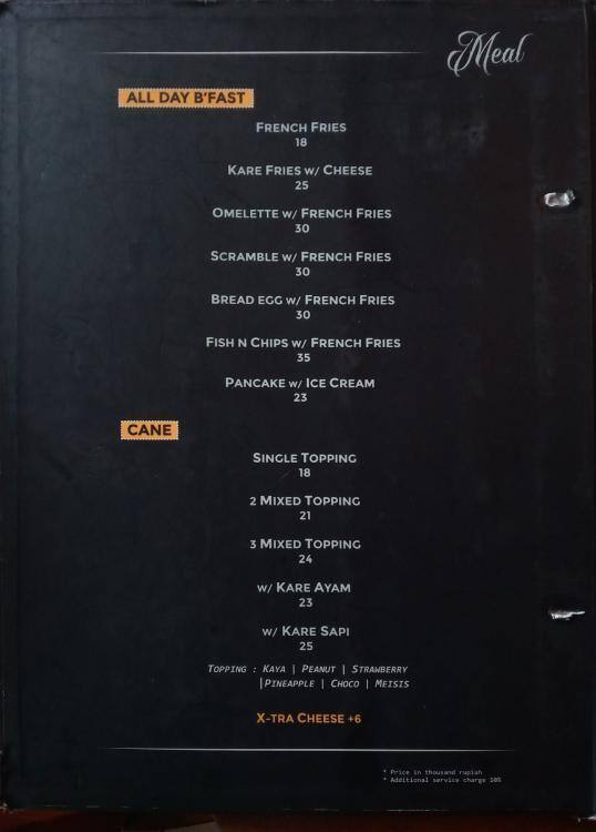 MUG Authentic Coffee Atjeh Menu Zomato Indonesia