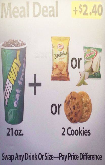 Carta de Subway