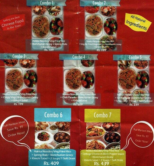 Menu at Mandarin Grill, Ludhiana