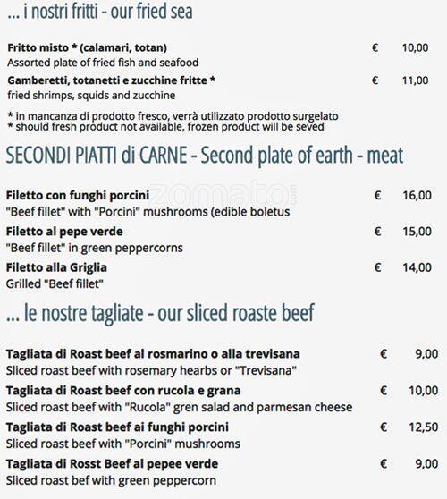 Menu di Marvivo 