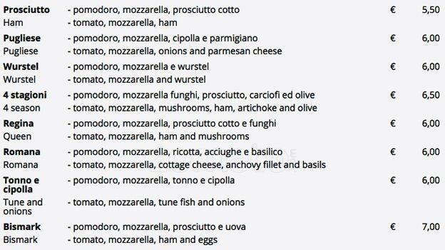 Menu di Marvivo 