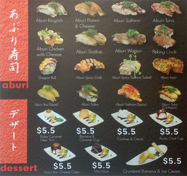 Menu at Sushi Metro Caboolture South restaurant, Caboolture South, 113137 Morayfield Rd