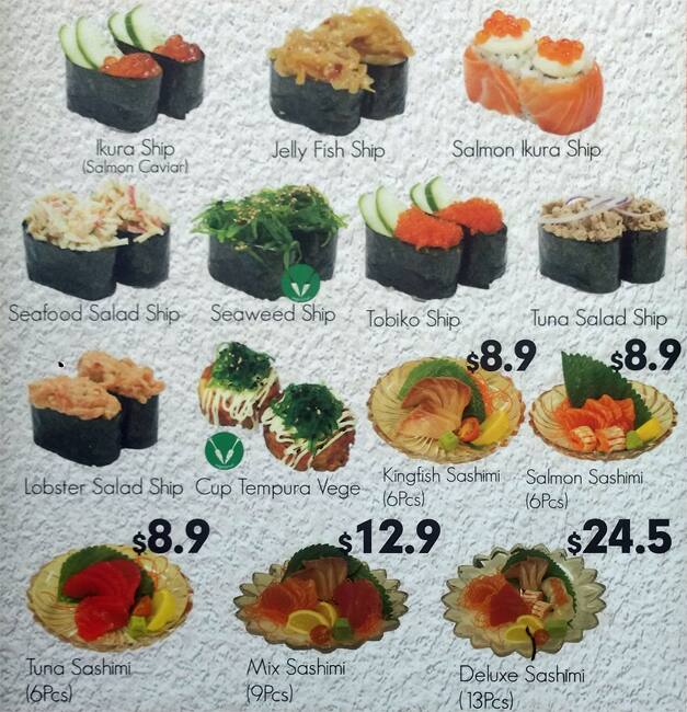 Menu At Sushi Metro Express Restaurant Morayfield