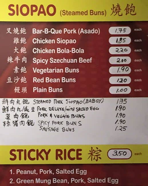 Original New Town Bakery Menu, Menu for Original New Town Bakery, Riley Park & Little Mountain