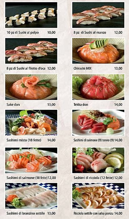 Menu di Ristorante Wu Taiyo 