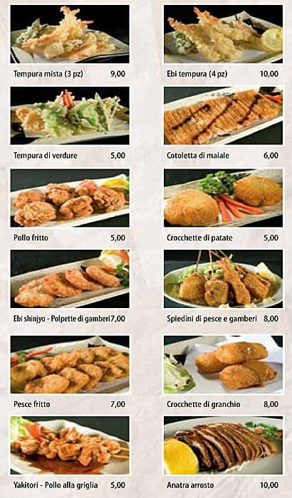 Menu di Ristorante Wu Taiyo 