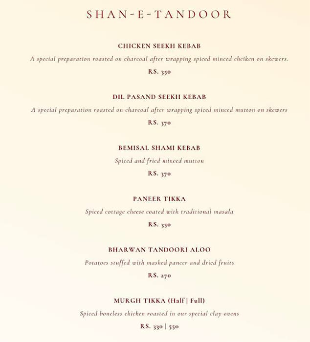 Menu Karmini Menu of Karim's Original From Jama Masjid Delhi 6, Sector 1, Salt Lake ...