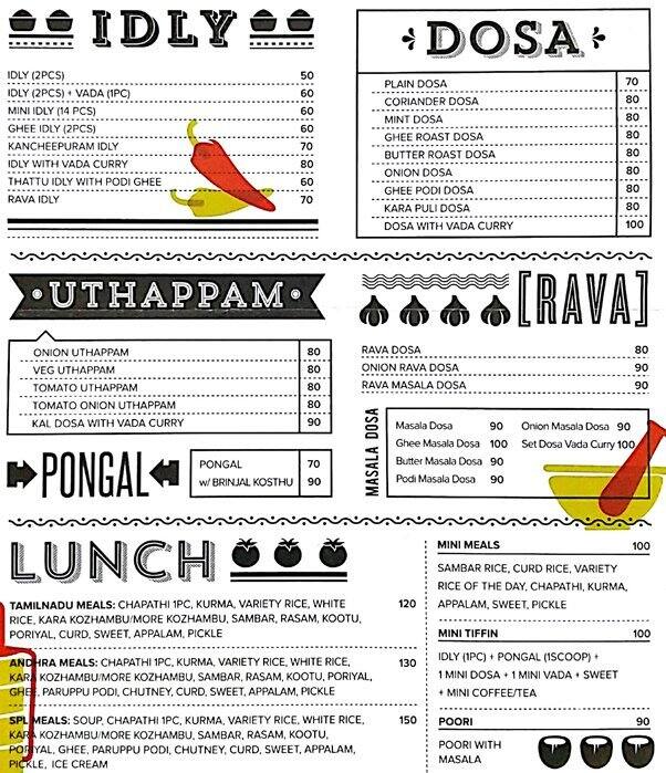 Put Chutney Taste of South Menu Zomato