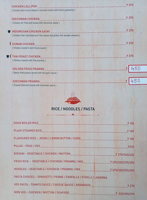 o coqueiro goa menu