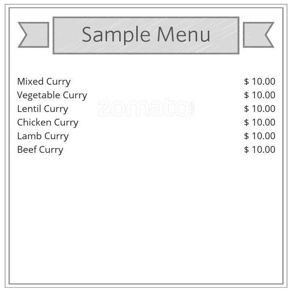 Jaffna Chef menu