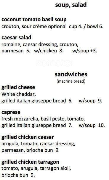 Burgerphenia menu