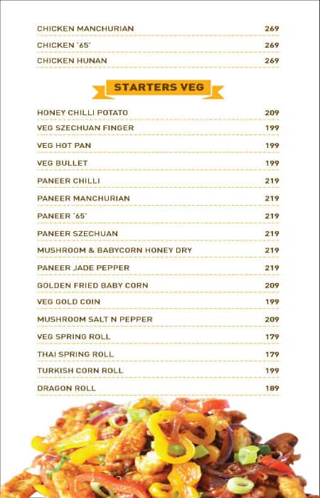 Silver Spoon Restaurant & Bar menu