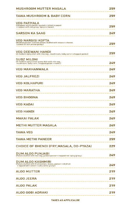 Silver Spoon Restaurant & Bar menu