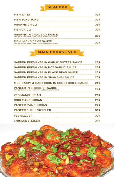 Silver Spoon Restaurant & Bar menu