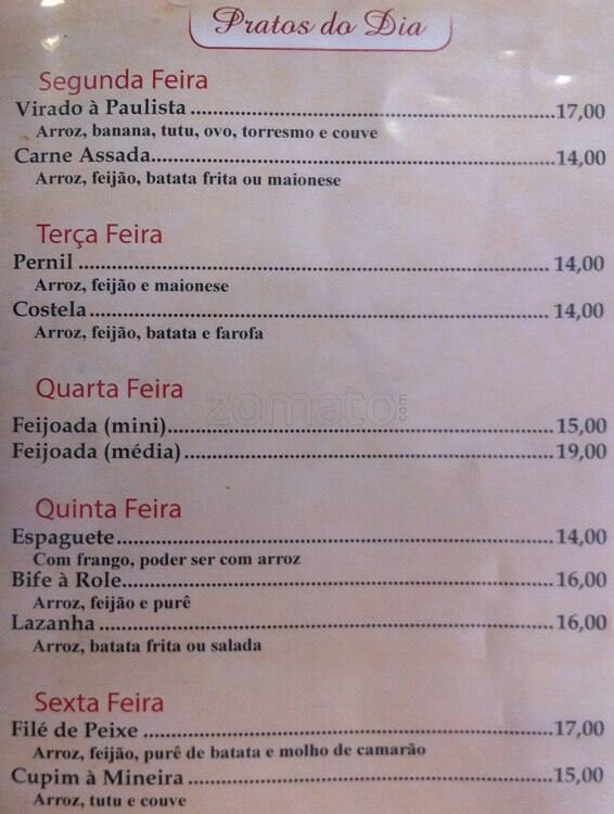 Pakera Lanchonete cardápio