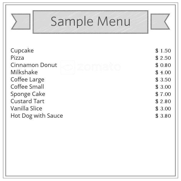 Menu at Bakers Kitchen, Altona Meadows