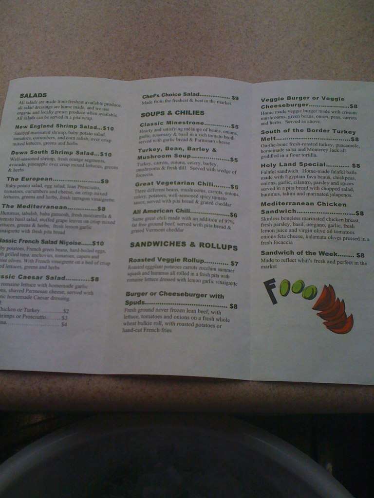 Foooddd menu