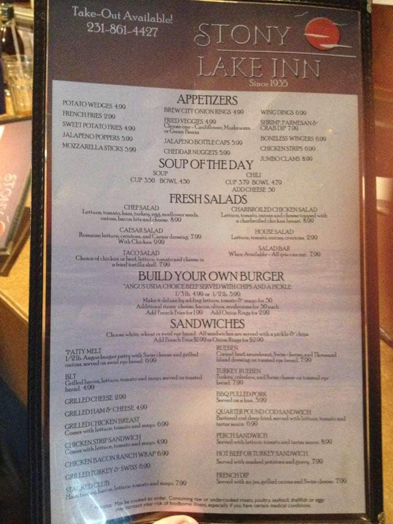 california yacht club menu