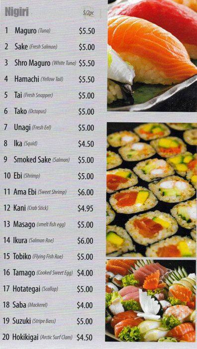 Sushi Time menu, Menu restauracji Sushi Time, Elmhurst, Chicago ...