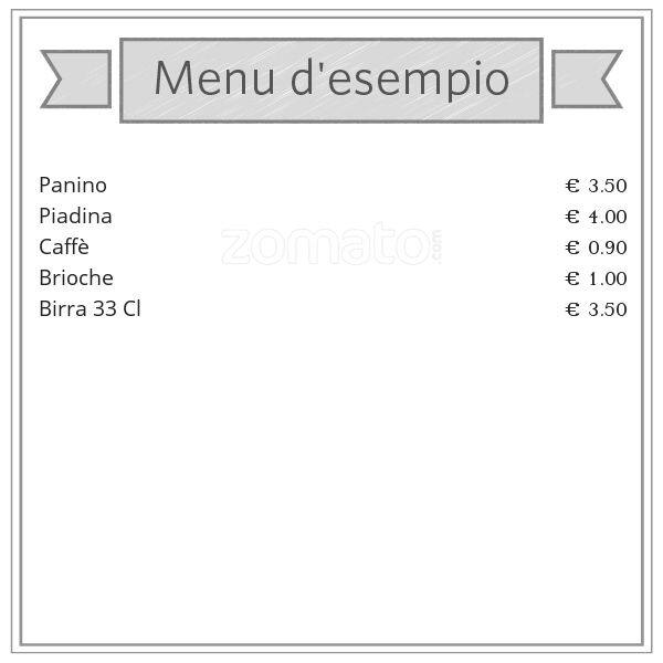 Menu di Menabrea 