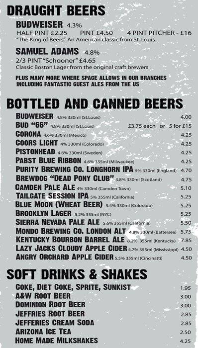 bodeans tower hill menu