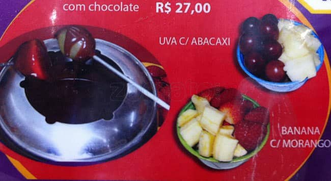 Açaí Mooca cardápio