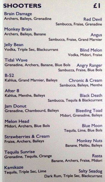 Wave menu