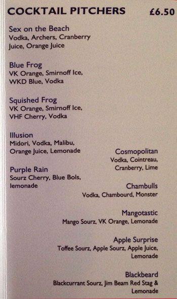 Wave menu
