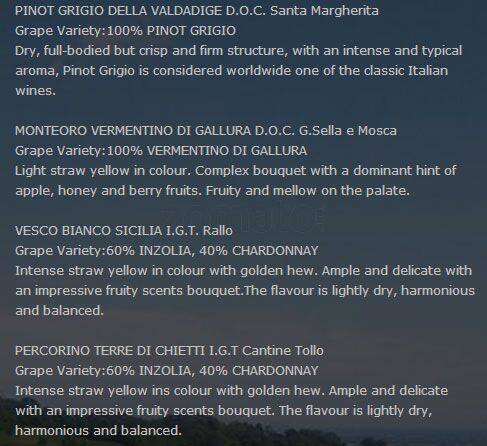 positano menu