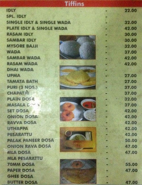 Menu at Hotel Akshaya, Hyderabad, Opp Krupa Market