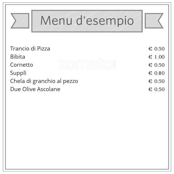 Menu di Il cinquantino 