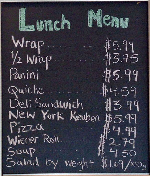 Swiss Pastries Menu, Menu for Swiss Pastries, Gloucester, Ottawa