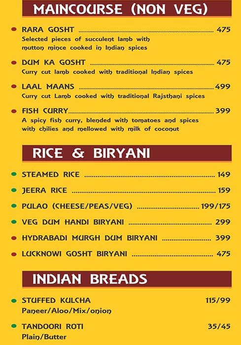 Best Choice Of Awadh menu