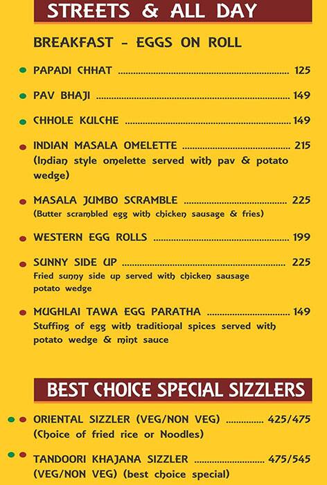 Best Choice Of Awadh menu