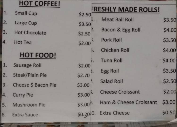 Jason Bakery Menu, Menu for Jason Bakery, Liverpool, Sydney