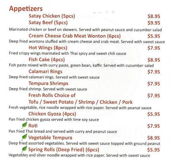White Elephant Menu, Menu for White Elephant, Santa Clara, Santa Clara