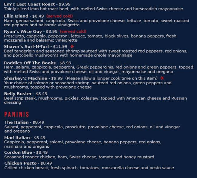 Menu at Jack's New Yorker Deli restaurant, Atlanta, S Atlanta Rd SE