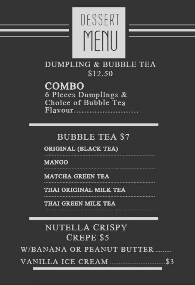 Carta de Dumpling Box