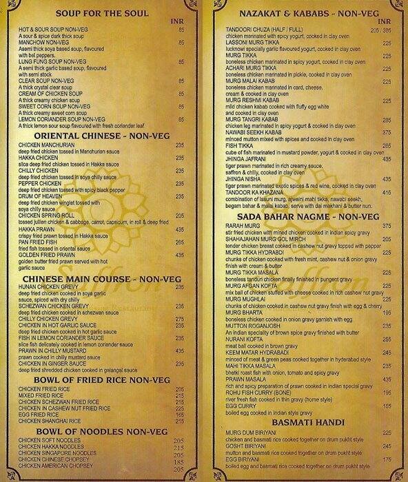 Saffron Menu, Menu for Saffron, Sodepur, Kolkata Zomato