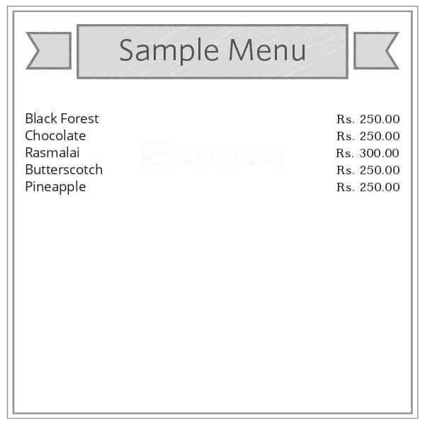 Cake N Cafe Ice cream Parlour(DINSHAWS) menu