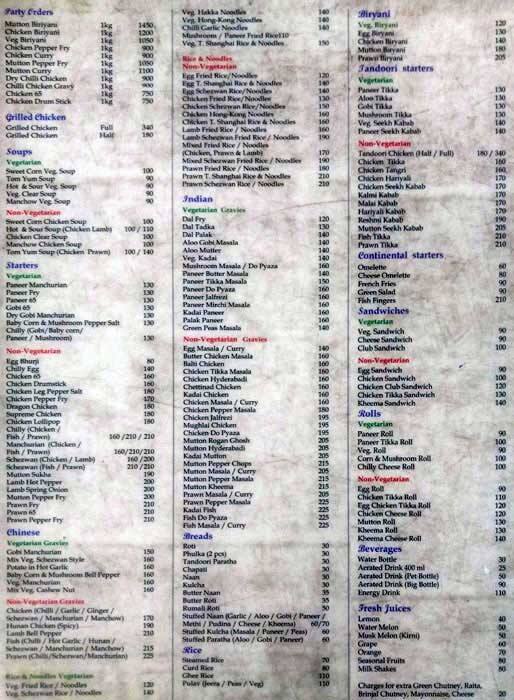 Moonlight Takeaway And Delivery Chennai Tamil Nadu Menu at Moonlight Takeaway & Delivery, Chennai, No: 5/204