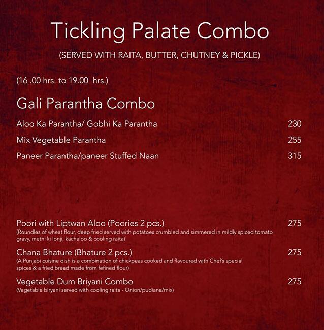 Vega Pure Vegetarian - Hotel Alka Classic menu