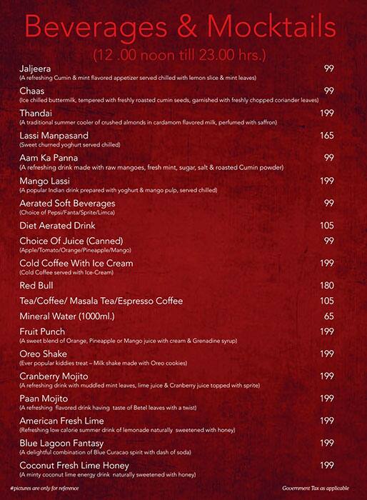 Vega Pure Vegetarian - Hotel Alka Classic menu